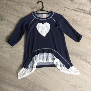 Navy blue 3/4 sleeve-10/12